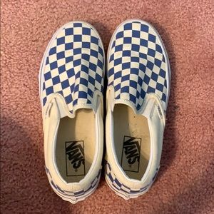 Blue Checkered Vans